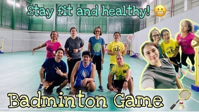 'BADMINTON GAME | Sunday Fitness Goal | Stay Fit and Fabulous'