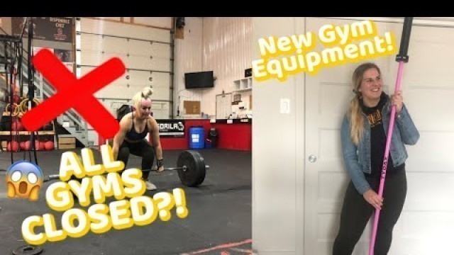 'All Gyms Are Closed?!? || Unboxing New Gym Equipment!'