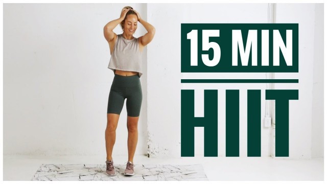 '15 minute FULL BODY HIIT Workout // No Equipment'