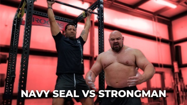 'WHO CAN DO MORE PULL-UPS? NAVY SEAL VS 4X WORLDS STRONGEST MAN'