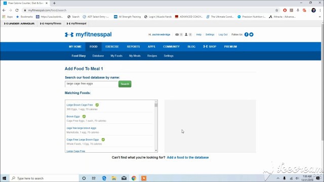 'MyFitnessPal Tutorial | Inputting Food Items'