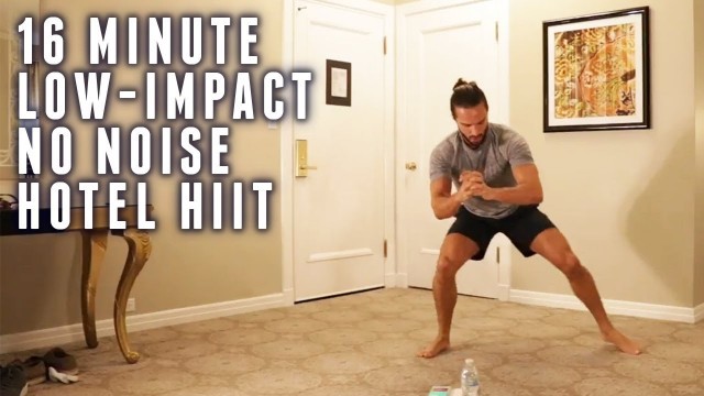 '16 Minute Hotel HIIT Workout | Low Impact | No Noise | The Body Coach'