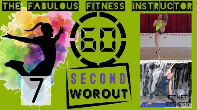 '60 Second Shuffle Knee Workout  //  The Fabulous Fitness Instructor  // Short Workout'