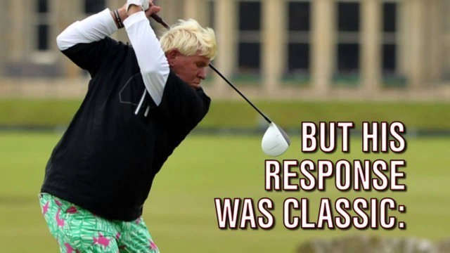 'John Daly shows off his fabulous pants and talks fitness'