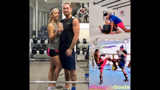 'Vlog#3: Couple Goals: Stay fit together, Couple Workout, Sparring, Muay Thai, BJJ #HuaHin#Thailand'