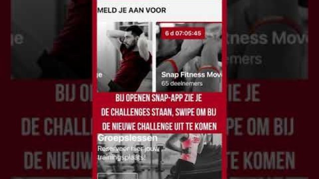 'Snap Fitness aanmelden challenge SnapApp'