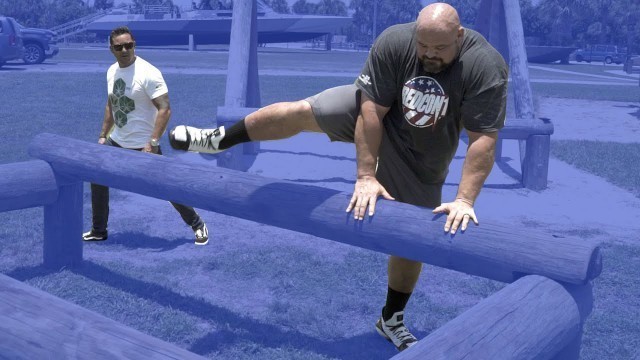 'NAVY SEAL OBSTACLE COURSE CHALLENGE Pt.2 | NAVY SEAL VS 4X WORLD\'S STRONGEST MAN'