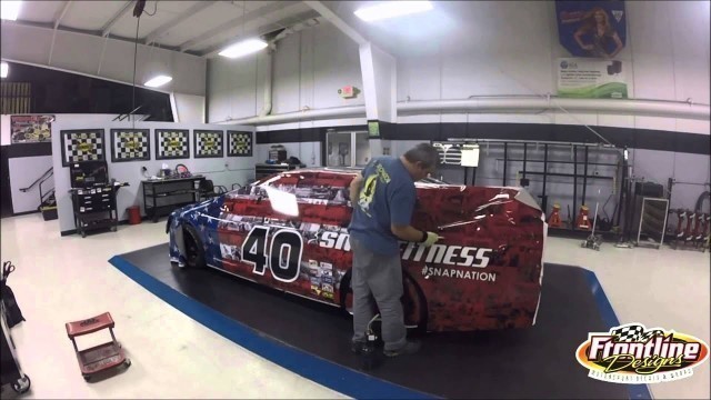 'Time-Lapse Video: Snap Fitness Race Car Wrap'