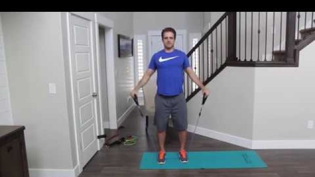 '15 Minute Full Body Workout With RESISTANCE Bands - Workout at Home - Legs, Arms, Core'